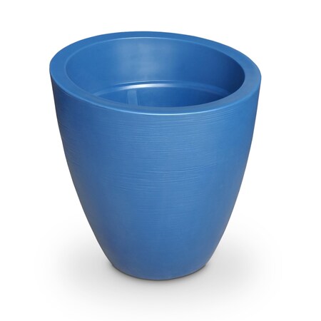 Mayne Modesto 30in Round Planter - Neptune Blue 8884-NB